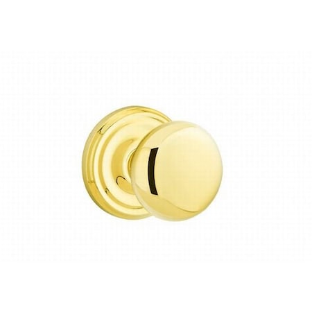 Emtek Providence Knob 2-3/8" Backset Privacy With Regular Rose for 1-1/4" to 2" Door Polished Brass 8200PUS3